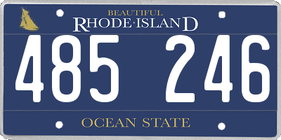 RI license plate 485246