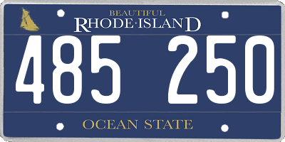 RI license plate 485250