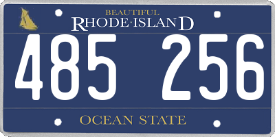 RI license plate 485256