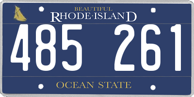 RI license plate 485261