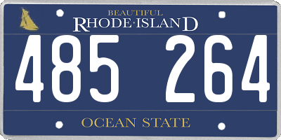 RI license plate 485264