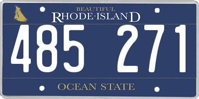 RI license plate 485271