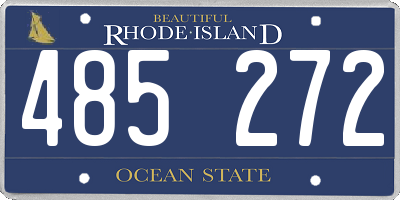 RI license plate 485272