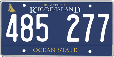 RI license plate 485277