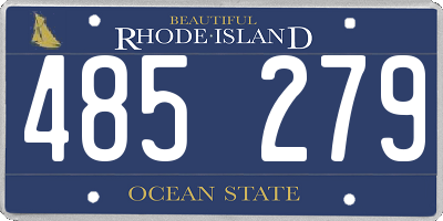 RI license plate 485279