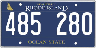 RI license plate 485280
