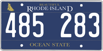 RI license plate 485283
