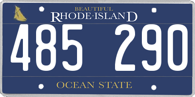 RI license plate 485290
