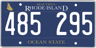 RI license plate 485295
