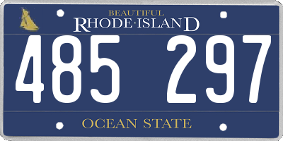 RI license plate 485297