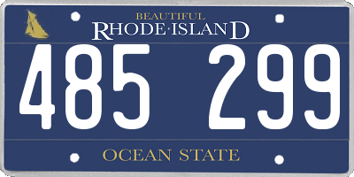 RI license plate 485299