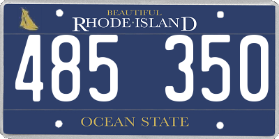 RI license plate 485350