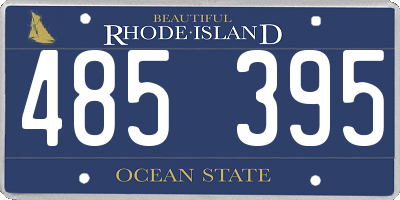 RI license plate 485395