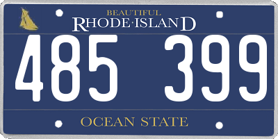 RI license plate 485399