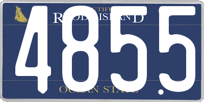 RI license plate 4855