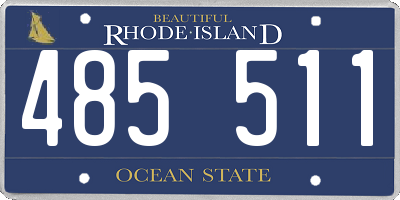 RI license plate 485511