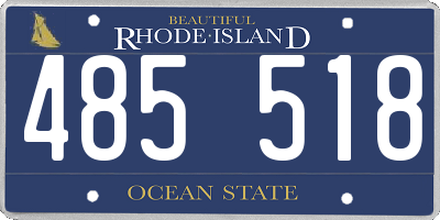 RI license plate 485518