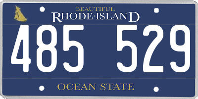 RI license plate 485529
