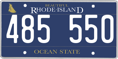 RI license plate 485550