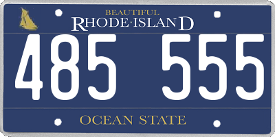 RI license plate 485555