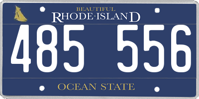 RI license plate 485556