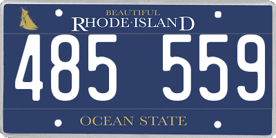 RI license plate 485559