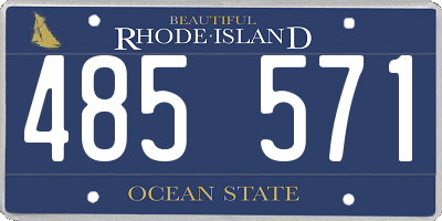 RI license plate 485571