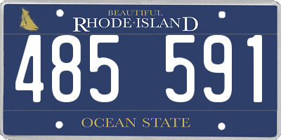 RI license plate 485591