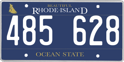 RI license plate 485628