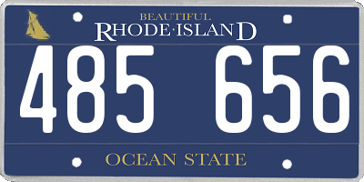 RI license plate 485656