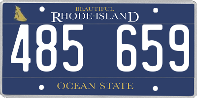 RI license plate 485659