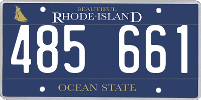 RI license plate 485661