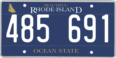 RI license plate 485691