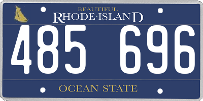 RI license plate 485696