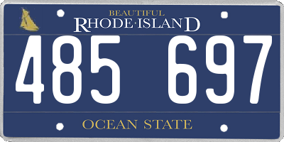 RI license plate 485697