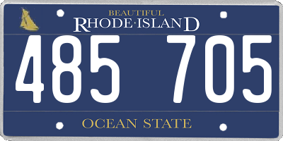 RI license plate 485705