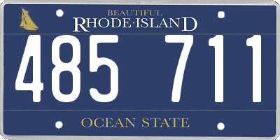 RI license plate 485711