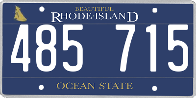RI license plate 485715