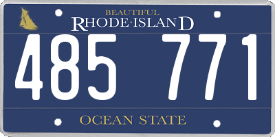 RI license plate 485771
