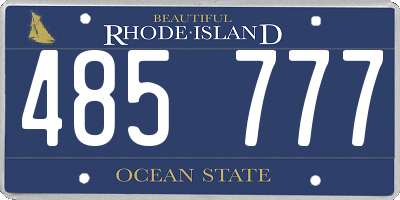 RI license plate 485777