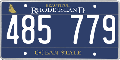 RI license plate 485779