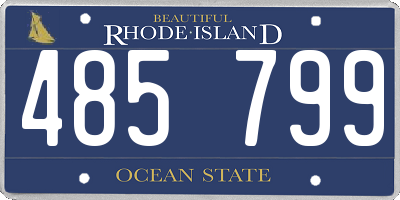 RI license plate 485799