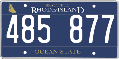 RI license plate 485877