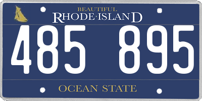 RI license plate 485895