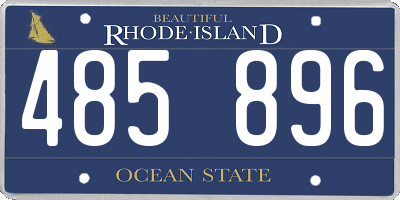 RI license plate 485896