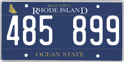 RI license plate 485899