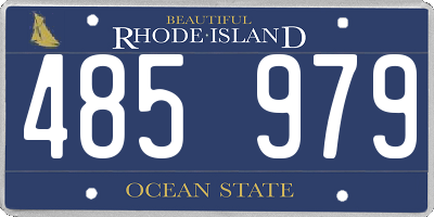 RI license plate 485979