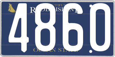 RI license plate 4860