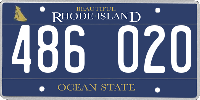 RI license plate 486020