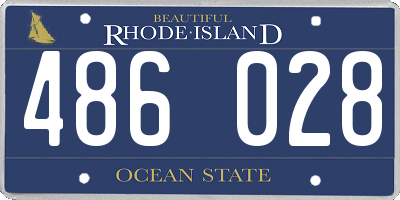 RI license plate 486028